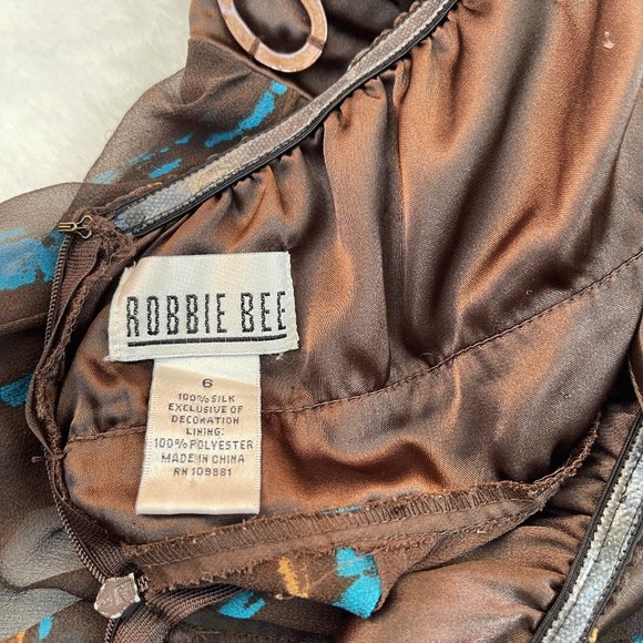 Robbie Bee VINTAGE 1970s tie dye Silk Halter Maxi boho Dress Burning Man Rave - Picture 11 of 14